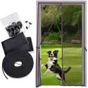 Fiberglass Mesh Magnetic Screen Door – Heavy Duty Self-Closing Hanging Doo