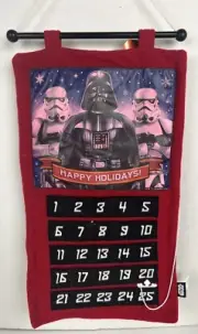 STAR WARS Darth Vader Storm Troopers Cloth Advent Calendar Gift Quality NEW