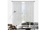 Harper Wave Sheer Pleated Curtains Pair 213cm or 250cm Drop