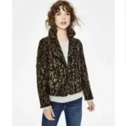 Boden Horsell Brown Leopard Animal Print Wool Jacket Blazer Petite 10P NWT