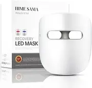 [HIME SAMA] Led Face Mask, Red Light Mask for Face, FSA/HSA Eligible, Infrared, Red & Blue Light Mask for Skin Care, Wrinkle Reduction, Wireless Face Mask. (Miracle STAR RB-010)