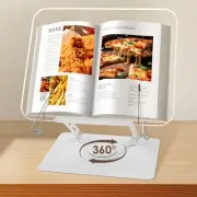 Acrylic Book Stand for Reading, Book Holder, Height Adjustable, Foldable Cook...