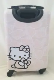 Sanrio Hello Kitty Hardside ABS 360 Spinner Luggage NEW