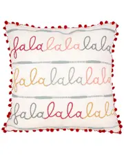 HGTV 18x18 Falala Embroidered Pillow