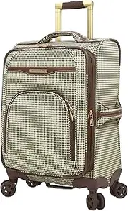 Oxford Iii 20" Expandable Spinner, Black-White, Carry-On 20-Inch, London Fog Oxford Iii 20" Expandable Spinner