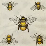 4 Paper Napkins for Decoupage / Parties - Flying bees