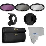 Filter Kit UV CPL FLD CAP + HOOD for Canon REBEL EOS T1 T2 T3 T3I T4 T4I T5 T5I