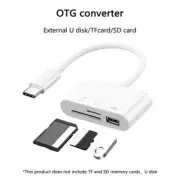 Type C Adapter TF CF SD Memory Card Reader USB C Card Adapter For Macbook...
