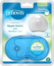 Dr. Brown'S Nipple Shield with Sterilizing Case up to 24 Mm Stretch Fit, for Lat