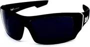 [Locs] Men's Rectangular Hardcore Wrap 63mm Sunglasses
