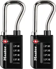 Master Lock 4696T, Pack of 2 Set Your Own Combination TSA Approved Luggage Lock,