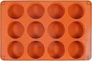 Joyeee Silicone Moulds, Silicone Cupcake Moulds Muffin Tray, Round Silicone Reusable Baking Molds for Cylinder Candy Jello Cake Chocolate Covered Sandwich Cookies Brownie Ice Cream DIY Handmake