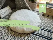 Natural Cotton Dog Cushion With Removable and Washable Covers
