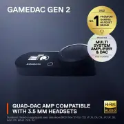 SteelSeries GameDAC Gen 2 Hi-Res Certified - 24BIt/96Khz Audio Amplifier - ESS Sabre Quad-DAC - AI