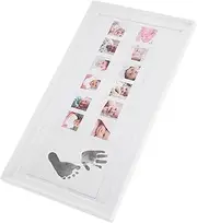 Boy Girl First Year Photo Frame Handprint and Footprint Kit Wall or Table Display