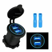 Car Cigarette Lighter Socket Splitter 4.2A Dual USB Charger Power Adapter Outlet (for: Volvo)