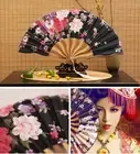 New Chinese Style Hand Held Fan Bamboo Paper Folding Fan Party Wedding Decor