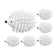 Reusable Dryer Balls - 6 Pack Reusable Drying Balls | White Pet Hair Remover, Washing Machine Agitator, Fabric Softener Alternatives for Laundry Drying