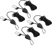 JOINPAYA 4pcs Set Heavy Duty Camping Guy Ropes with Adjustable and Carabiner Durable Wind Tent Ropes Buckle for Outdoor Hiking and Tarp Setup Lightweight and Portable for All Camping