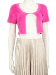 Pink La Maille Neve Crop Top