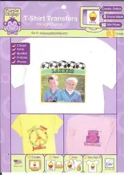 June Tailor T-SHIRT TRANSFERS For Light Colors 3 Sheets 8.5" X 11"
