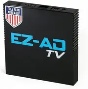EZ-AD TV Digital Signage Player, Digital Signage 4k Player Kit, Auto-Post Content, Cloud-Controlled, Add Your PowerPoint Presentation, Free Plan & Mobile App, Thousands of Templates