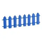 4pcs Miniature Garden Fence, 3.6 Inch Long Decorative Picket Fence, Dark Blue