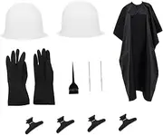 minkissy Silicone Hair Highlighting Cap Set 11pcs Highlighting Dyeing Tools for Salon Styling
