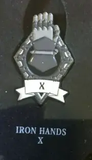 Iron Hands Horus Heresy Legion Badge-Pin-OOP-Space Marine-Warhammer 30k-40k