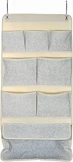 MSV Hanging Organiser Hanging Storage Door Organiser with 8 Pockets Metal Hooks Saves Space in Your Nursery Bathroom Organiser