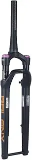 700c Gravel Road Bike Fork Travel 40mm Air Suspension Fork 1-1/2'' Tapered Front Fork 12x100mm Thru Axle Fork Manual Lockout(Orange)