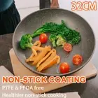 24/28/32cm Non-Stick Pan Cookware WOK Frypan X PFOA Ceramic Coated Marble Stone
