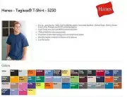 HANES Tagless 6.oz Blank T-Shirt Wholesale Bulk Lot COLORS S-XL 5250 plain