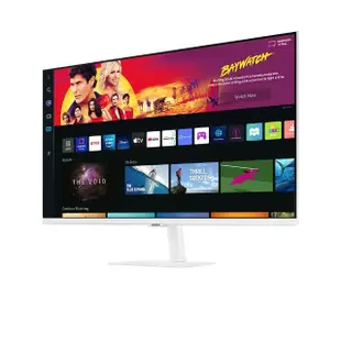 【SAMSUNG 三星】S32BM703UC M7 32型 VA 4K 智慧聯網螢幕-白色(Type-C/HDR/內建喇叭)