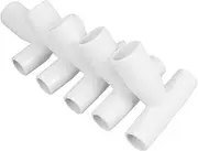 SUPVOX 5pcs T-Shaped Handle Accessories Garden Tools Accessories Portable Grip Handle Replacement Shovel Part White Pp