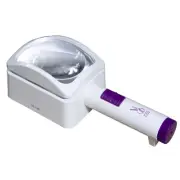 3X / 12D SuperMag Rectangular LED Lighted Hand Held Stand Magnifier - 4 x 3 Inch