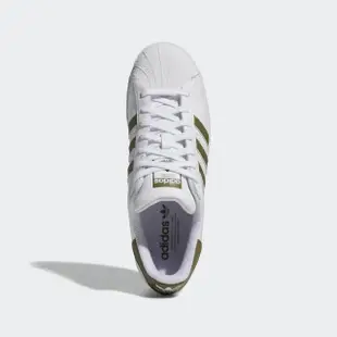 【adidas 愛迪達】Superstar 男女 休閒鞋 經典 Originals 貝殼頭 皮革 穿搭 白 墨綠(HP5501)