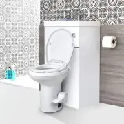 Manual Portable Toilet Flush Boat RV Travel Outdoor Camping Commode Sanitation