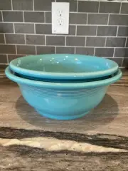 FiestaWare TURQUOISE Footed Nesting Bowls