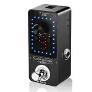 LEKATO Looper Guitar Pedal Guitarra Loop Electric Guitar Effect Pedal Unlimited Overdubs Guitar Parts9 Loops 40 Minutes Black