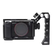 Aluminum Alloy Camera Cage+ Side/Top Handle Grip Cold Shoe for Sony Alpha 7C A7C