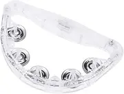 JOINPAYA Blinking LED Handbell Rattle Large Neon Tambourine for Parties Bars Ktv Easy to Use Flashing Light for Cheering and Dancing Random Color Random Color