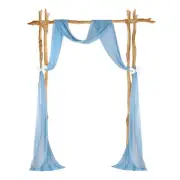 Wedding Arch Draping Fabric, 1 Panel 20 FT Backdrop Curtains, Haze Blue
