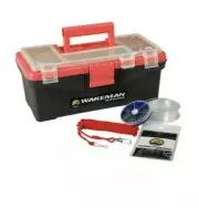 NEW Fishing Tackle Box - 55 Piece Gear Kit Includes Sinkers, Hooks...