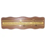 Pool Billiard Table Snooker Scoreboard Teak and Brass