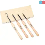 Durable Complete Mini Carbide Wood Lathe Tool Set for Professionals & Beginners