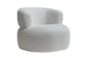 CR Lumi Fabric Upholstered Chair - Snow