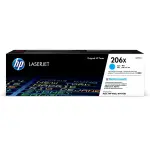 【領券優惠折600】 HP 206X 藍色原廠 LASERJET 高容量碳粉匣(W2111X) FOR CLJ M255DW/M283/M283FDW