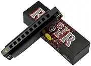Labymos EZR-20 10 Holes 20 Tones Blues Diatonic Harmonica Key of C Mouth Organ Harmonica for Kids Beginners Professionals Students Musical Gift
