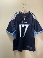 Nike Tennessee Titans On Field Jersey Mens SX XL Blue 17 Ryan Tannehill Football